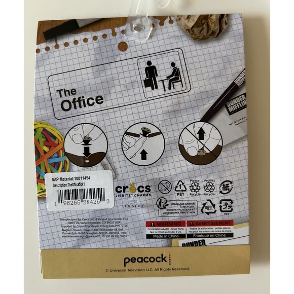 The Office Crocs Jibbitz Charms Uniquely You Limited Edition NEW Pack of 5 - Picture 2 of 2